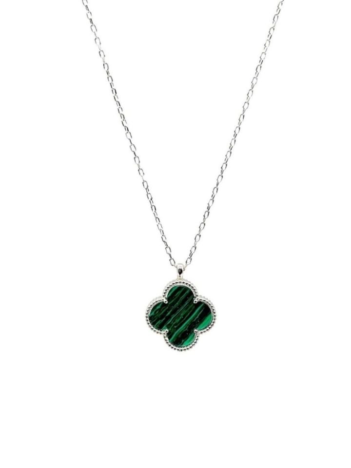Anka Mücevherat 925 Ayar Gümüş Van Cleef Kolye, Van Cleef Kolye, Gümüş Yonca Kolye, Gümüş Kolye