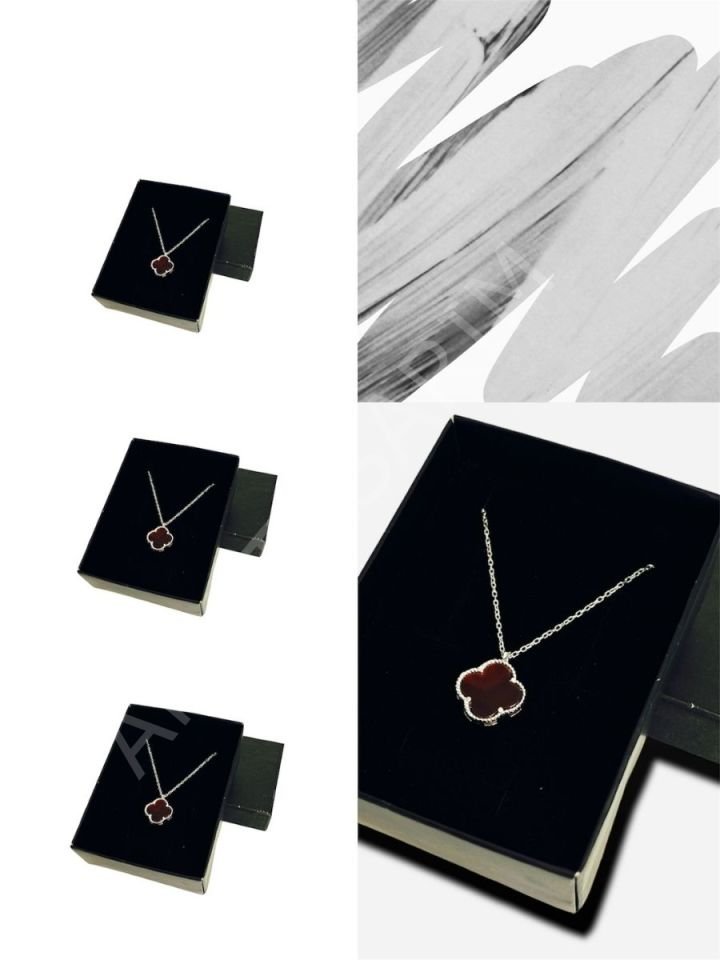 Anka Mücevherat 925 Ayar Gümüş Van Cleef Kolye, Van Cleef Kolye, Gümüş Kolye