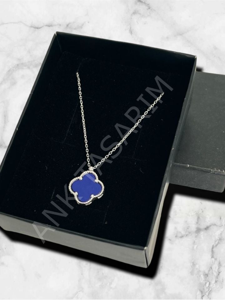 Anka Mücevherat 925 Ayar Gümüş Van Cleef Kolye, Van Cleef Kolye, Gümüş Kolye