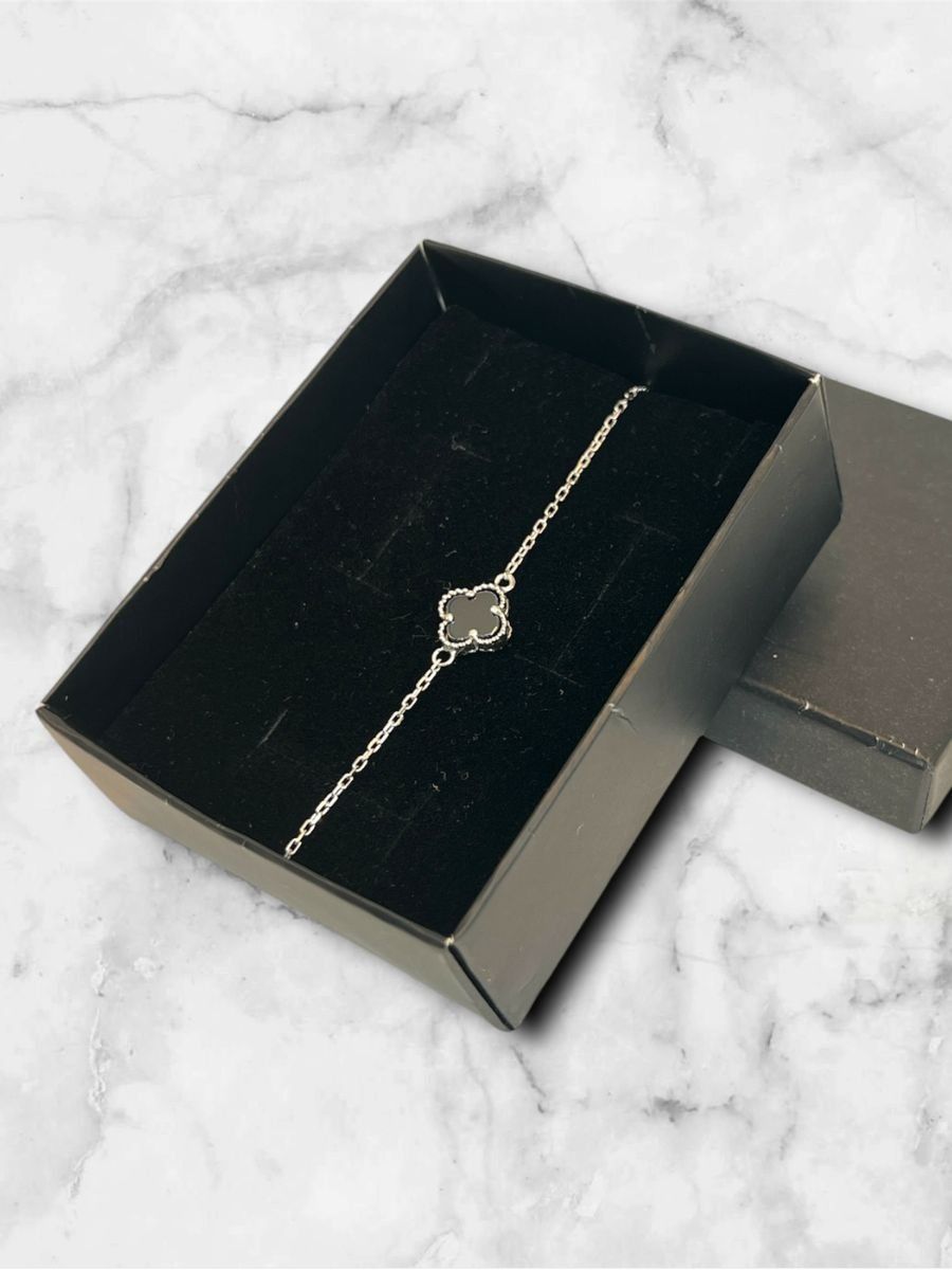 Anka Mücevherat 925 Ayar Gümüş Van Cleef Bileklik, Gümüş Yonca Bileklik, Gümüş Van Cleef Bileklik