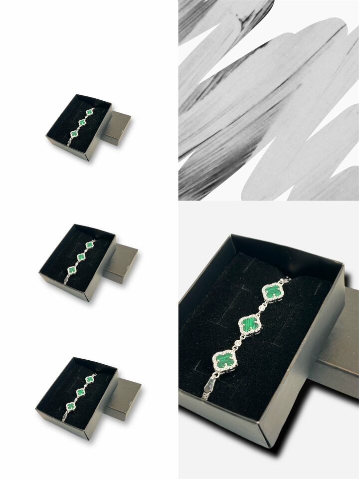 Anka Mücevherat 925 Ayar Gümüş Van Cleef Bileklik, Van Cleef Bileklik, Gümüş Van Cleef Bileklik