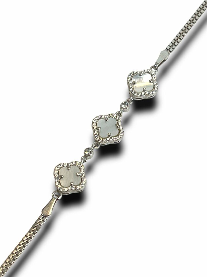 Anka Mücevherat 925 Ayar Gümüş Van Cleef Bileklik, Van Cleef Bileklik, Gümüş Van Cleef Bileklik