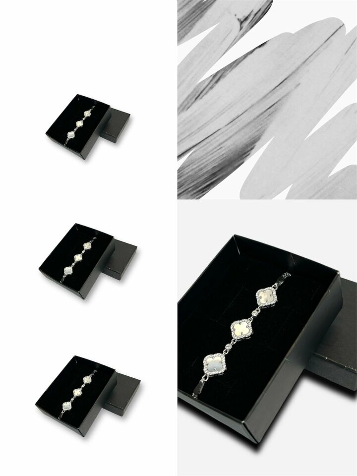 Anka Mücevherat 925 Ayar Gümüş Van Cleef Bileklik, Van Cleef Bileklik, Gümüş Van Cleef Bileklik