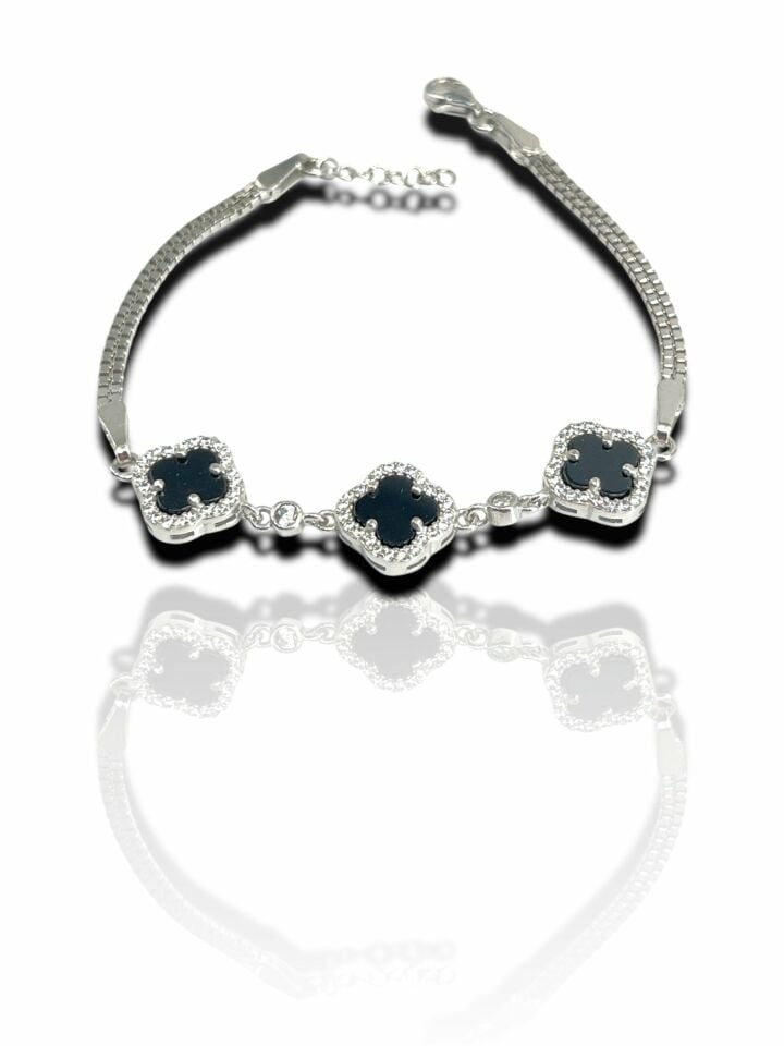 Anka Mücevherat 925 Ayar Gümüş Van Cleef Bileklik, Van Cleef Bileklik, Gümüş Van Cleef Bileklik