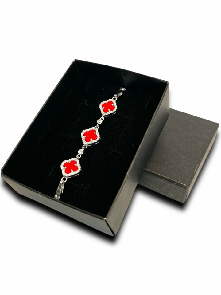 Anka Mücevherat 925 Ayar Gümüş Van Cleef Bileklik, Van Cleef Bileklik, Gümüş Van Cleef Bileklik