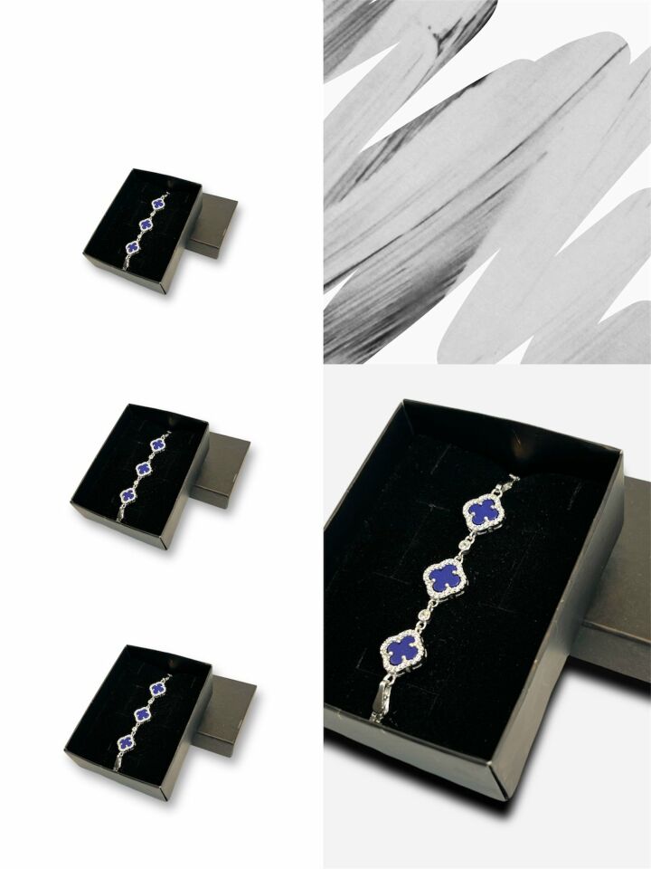 Anka Mücevherat 925 Ayar Gümüş Van Cleef Bileklik, Van Cleef Bileklik, Gümüş Van Cleef Bileklik