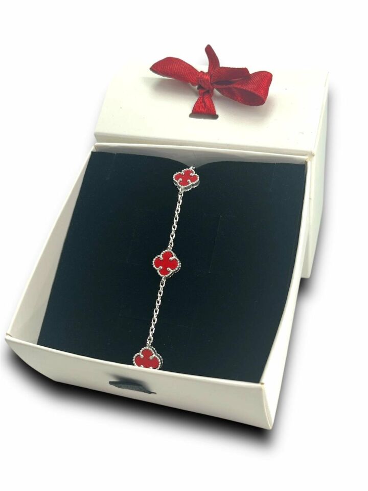 Anka Mücevherat 925 Ayar Gümüş Van Cleef Bileklik, Gümüş Van Cleef Bileklik, Gümüş Bileklik